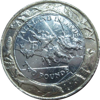 Falkland Islands 2 Pounds - Elizabeth II Wildlife
