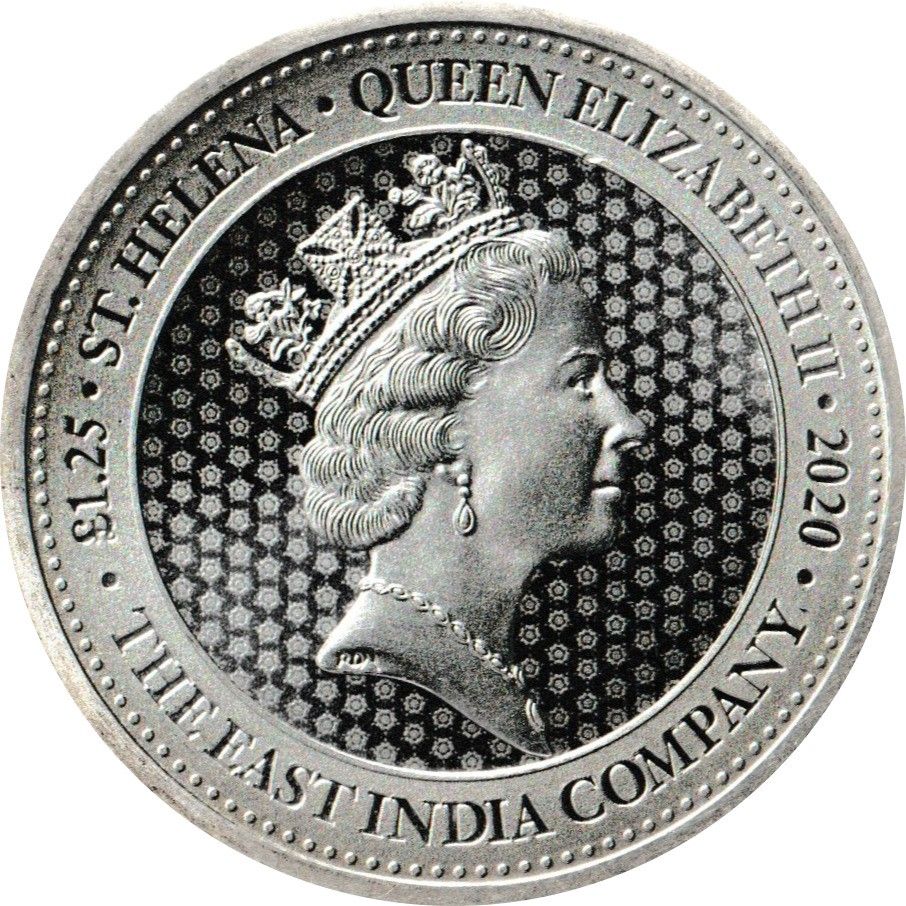 Saint Helena 1.25 Pound - Elizabeth II Rose Crown Shield Guinea obverse