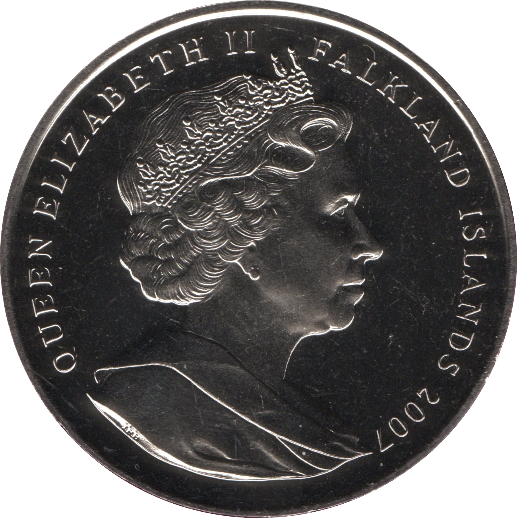 Falkland Islands 1 Crown - Elizabeth II Winston Churchill obverse