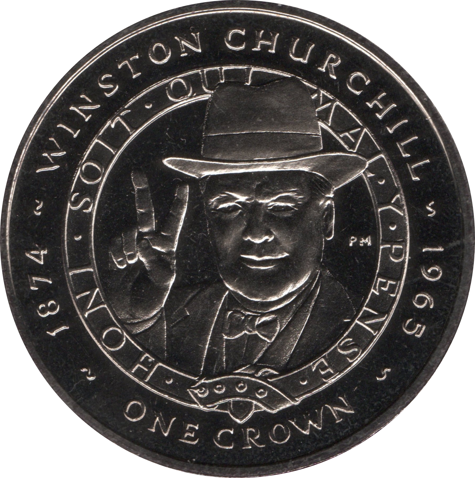 Falkland Islands 1 Crown - Elizabeth II Winston Churchill