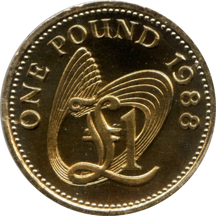 Guernsey 1 Pound - Elizabeth II 3rd portrait