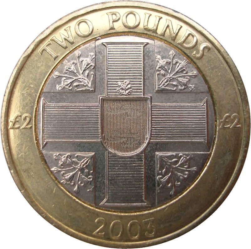 Guernsey 2 Pounds - Elizabeth II 4th portrait