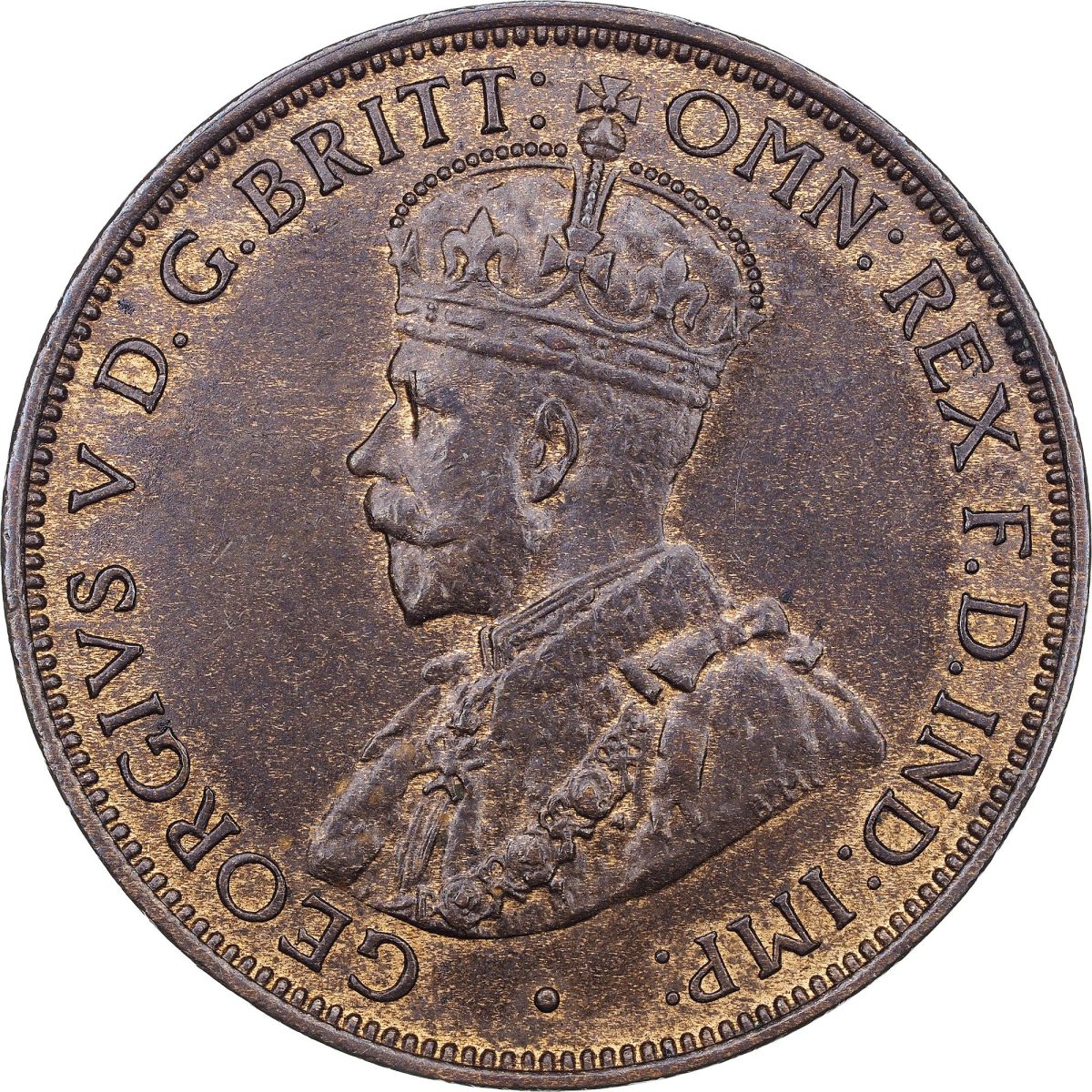 Jersey 1/24 Shilling - George V obverse