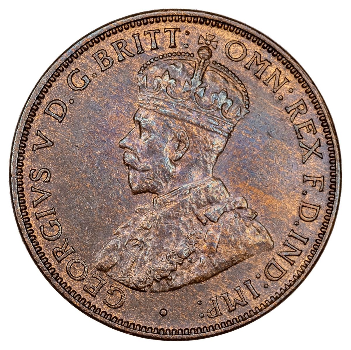 Jersey 1/24 Shilling - George V obverse