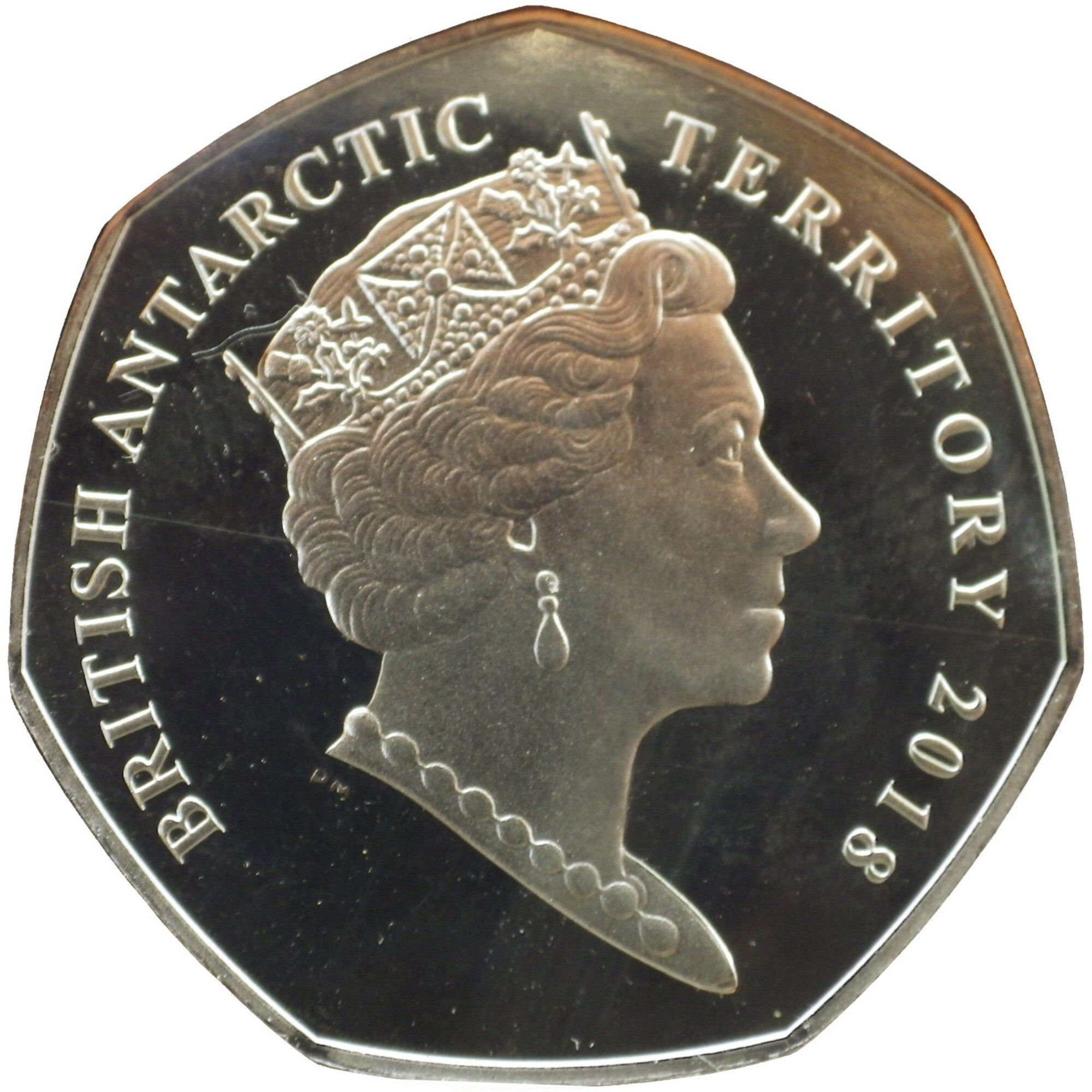British Antarctic Territory 50 Pence - Elizabeth II Boaty McBoatface obverse
