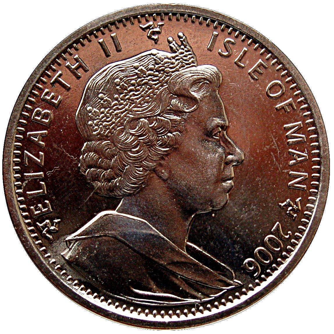 Isle of Man 1 Crown - Elizabeth II Queen Elizabeth II 80th Birthday-Tynwald obverse
