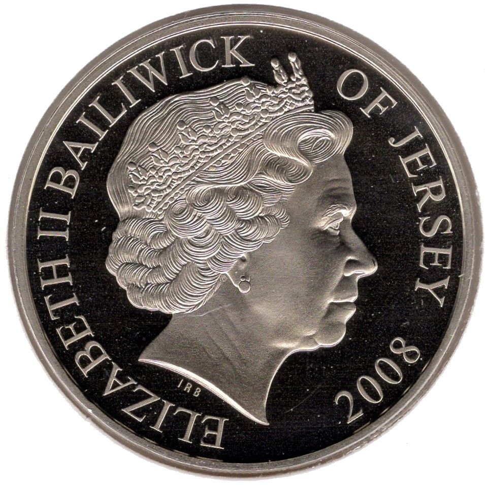 Jersey 5 Pounds - Elizabeth II Battle of Britain obverse