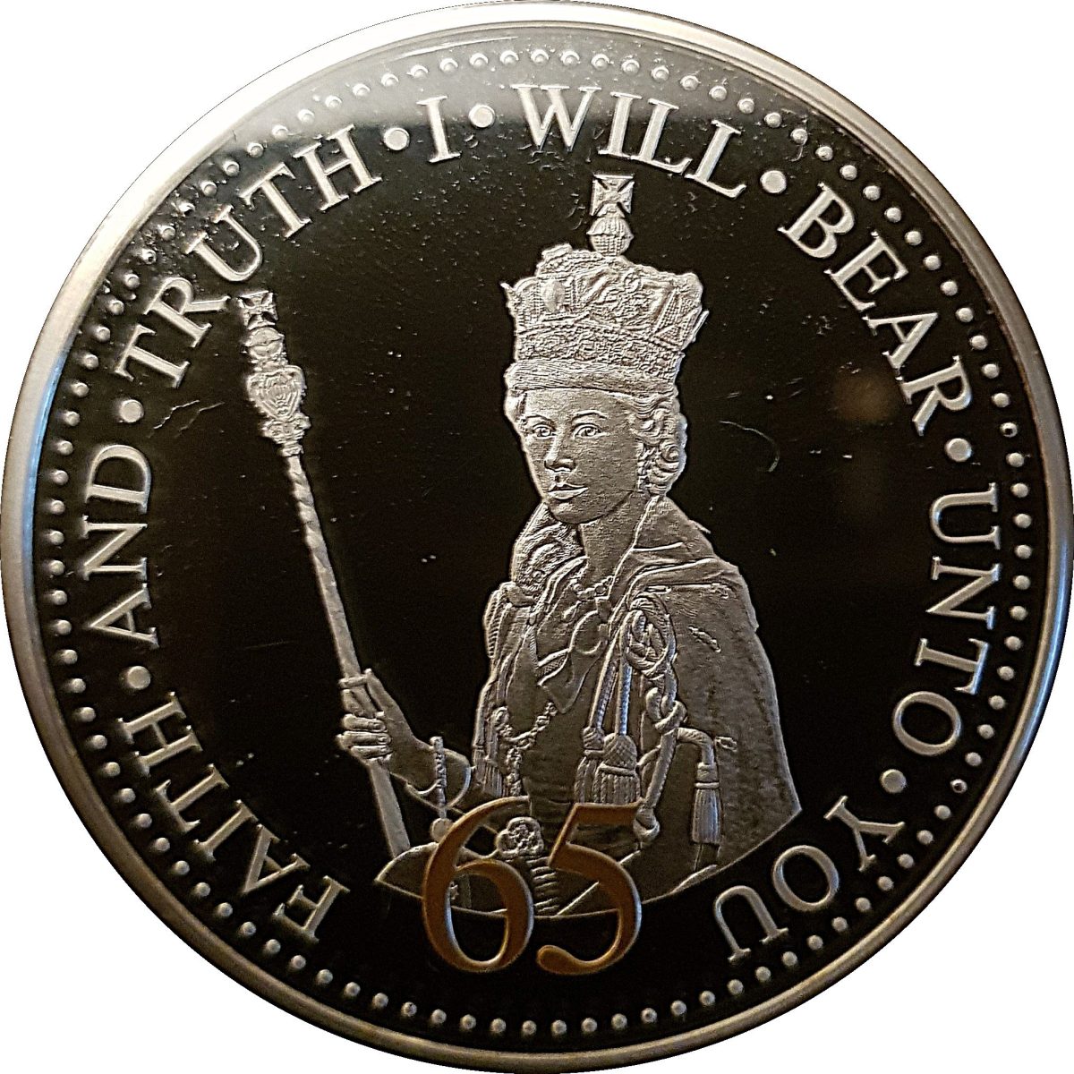 Jersey 50 Pence - Elizabeth II Sapphire Jubilee reverse
