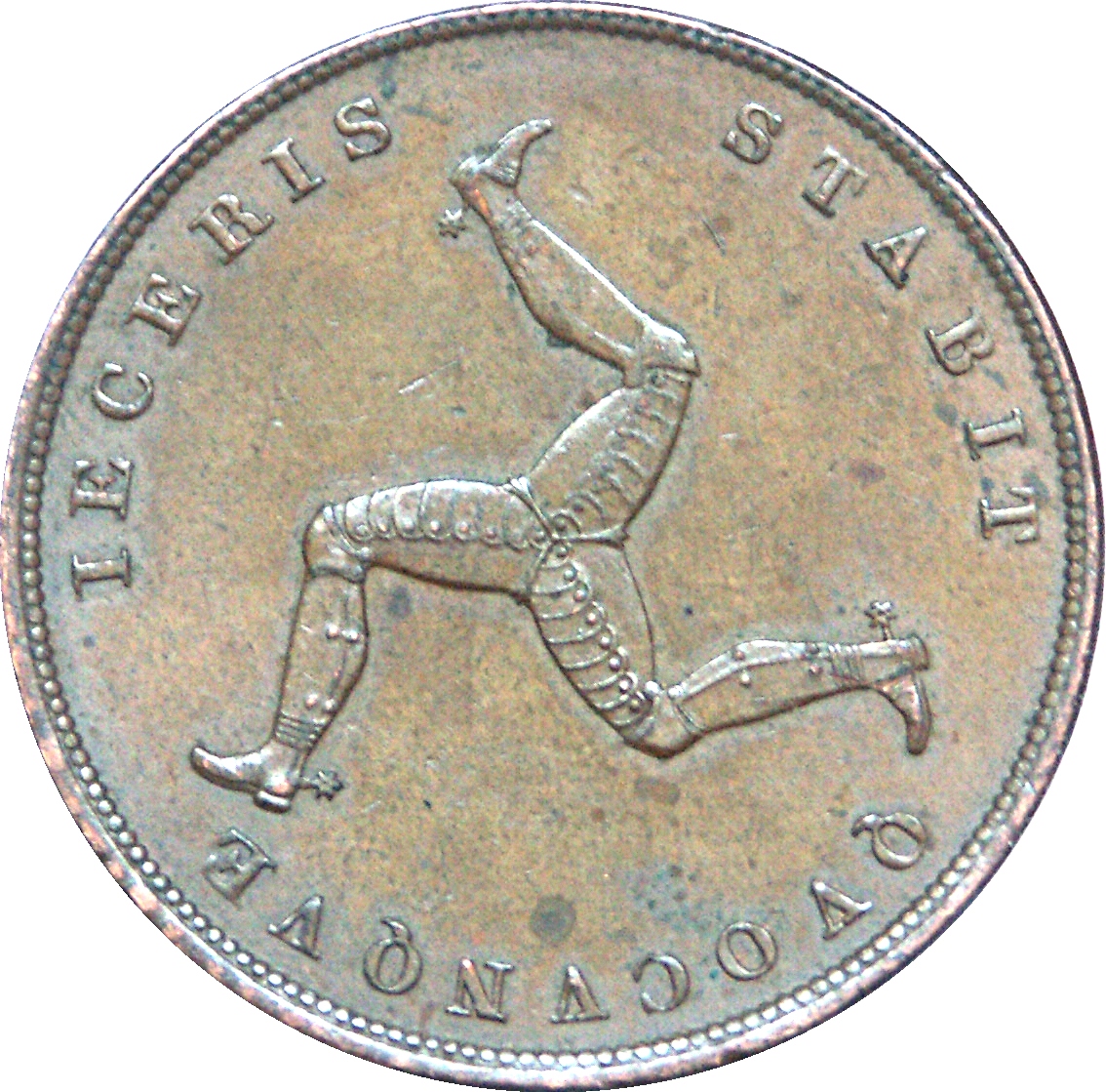 Isle of Man 1 Penny - Victoria reverse