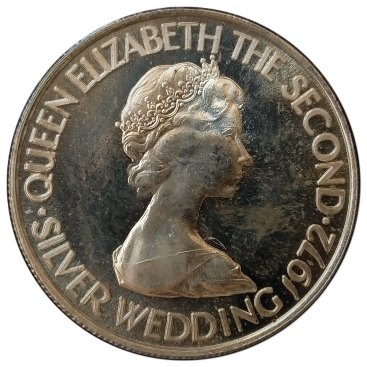 Jersey 50 Pence - Elizabeth II Silver Wedding obverse