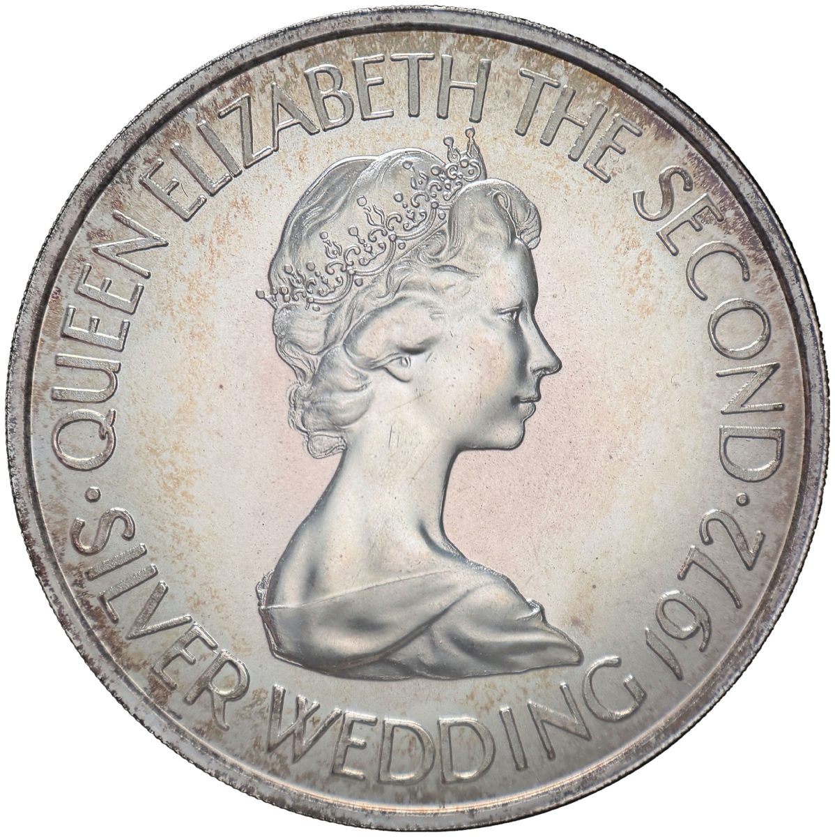 Jersey 2½ Pounds - Elizabeth II Silver Wedding obverse