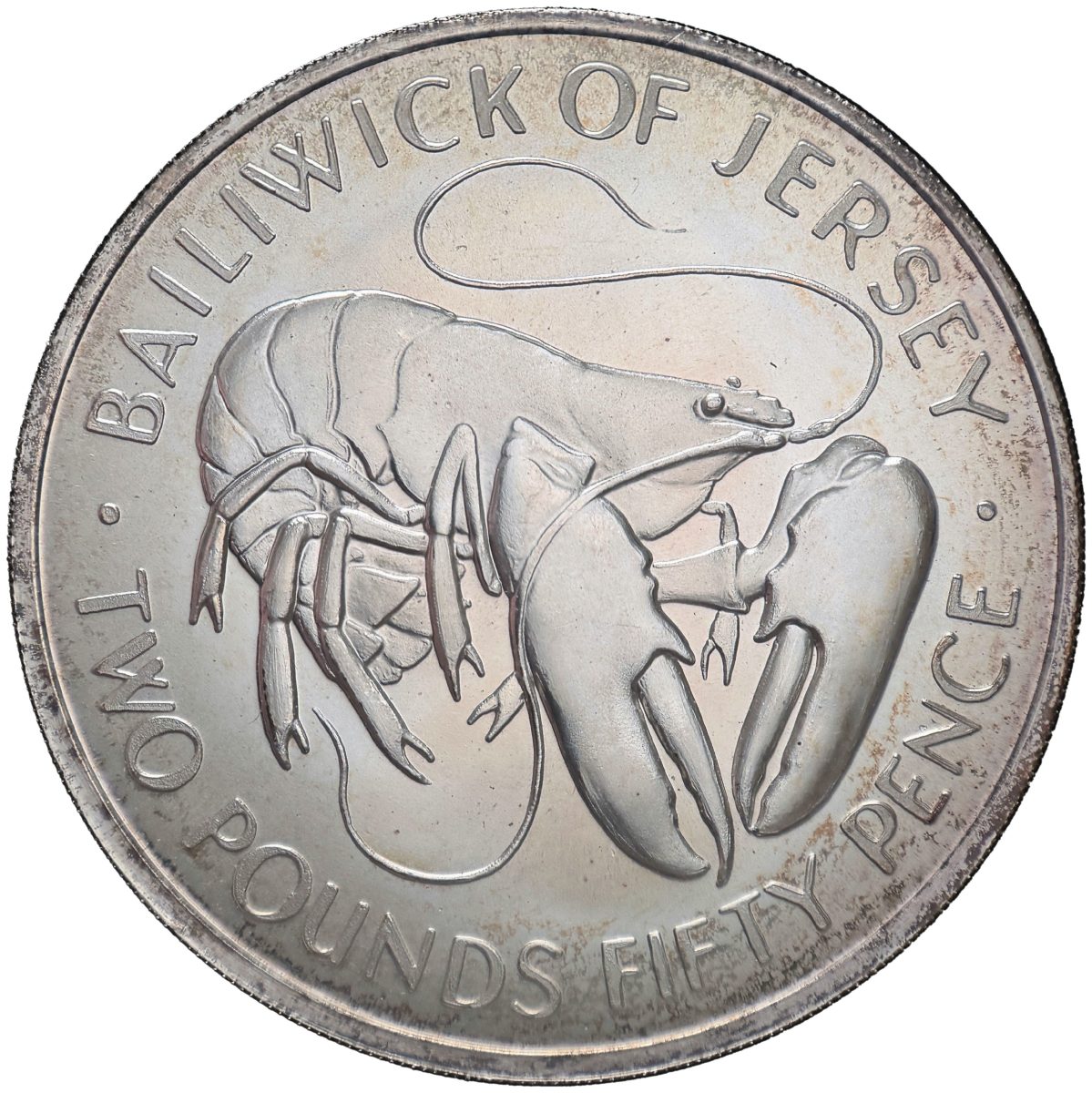Jersey 2½ Pounds - Elizabeth II Silver Wedding reverse