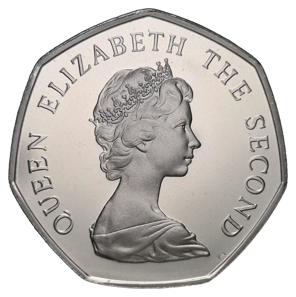 Jersey 50 Pence - Elizabeth II 2nd portrait obverse