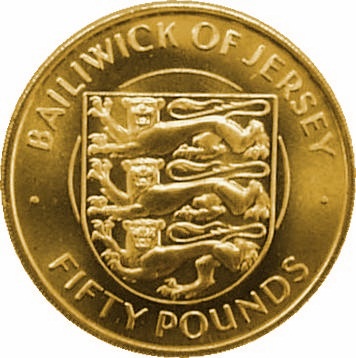 Jersey 50 Pounds - Elizabeth II Silver Wedding