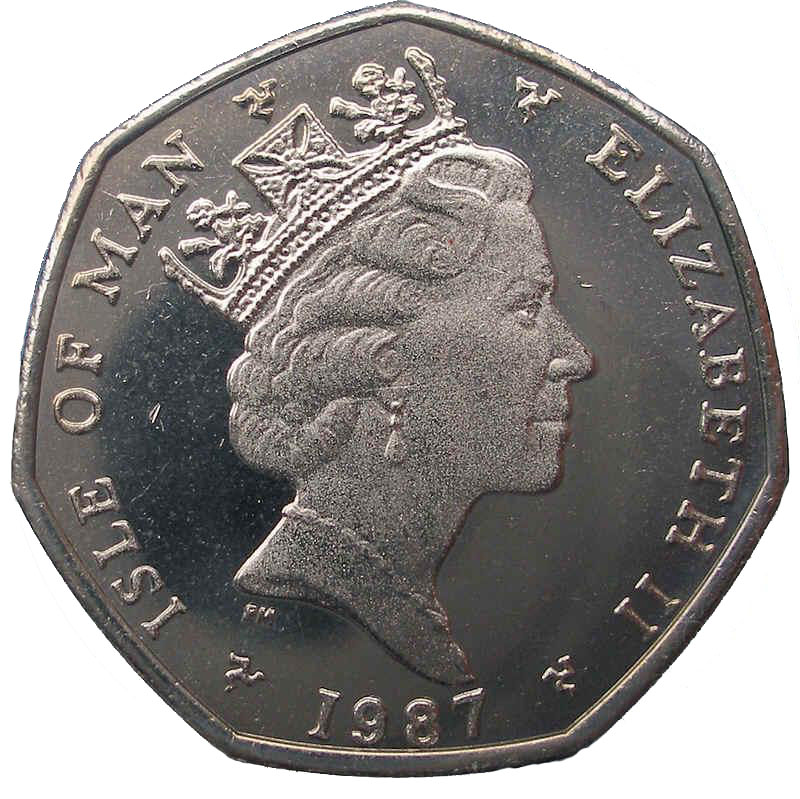Isle of Man 20 Pence - Elizabeth II Atlantic herring obverse