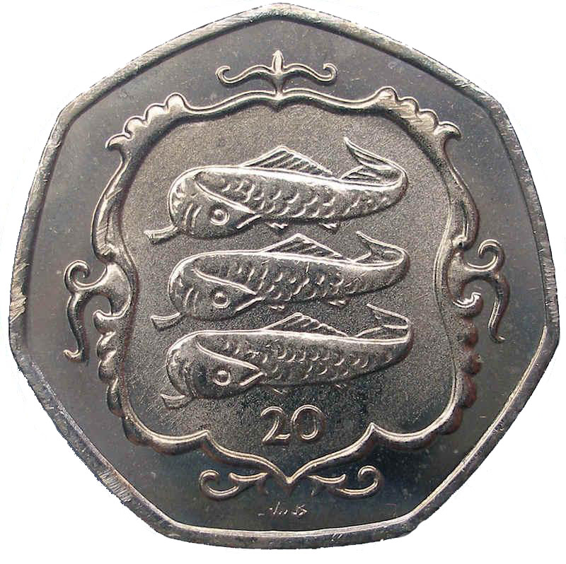 Isle of Man 20 Pence - Elizabeth II Atlantic herring