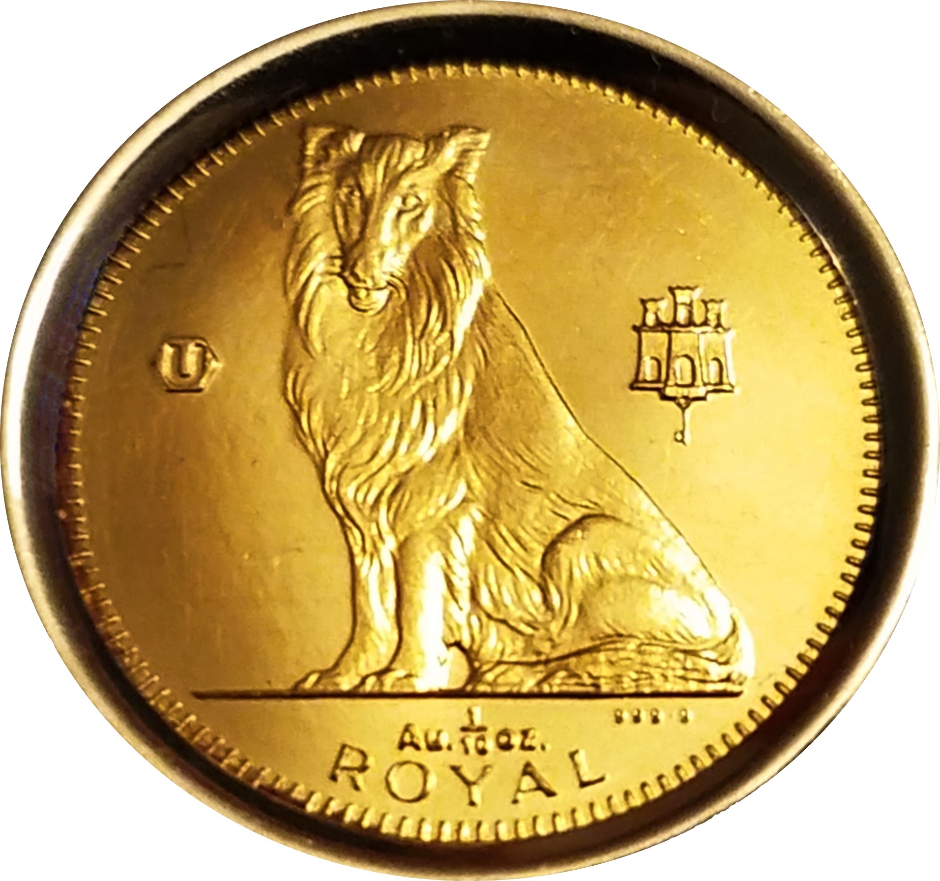 Gibraltar ⅒ Royal - Elizabeth II Collie reverse