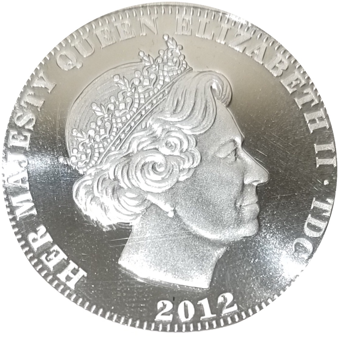 Tristan da Cunha 5 Pounds - Elizabeth II Una and the lion obverse