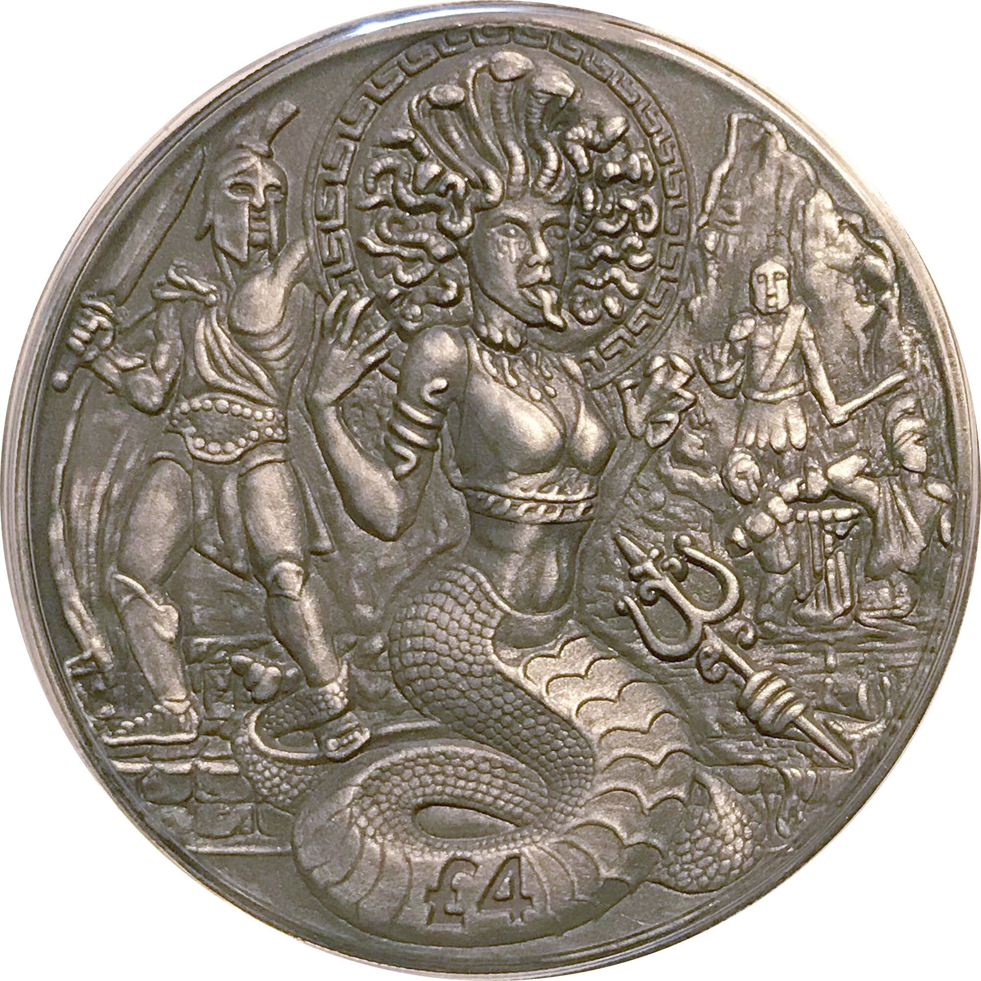 British Indian Ocean Territory 4 Pounds - Elizabeth II Medusa