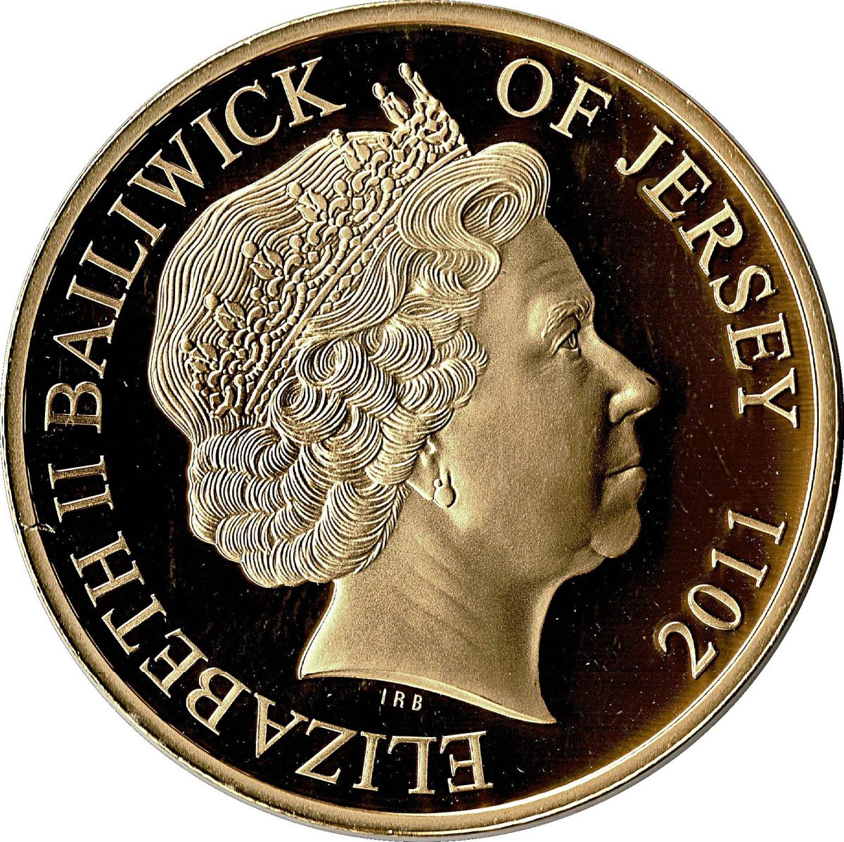Jersey 50 Pence - Elizabeth II Diamond Jubilee obverse