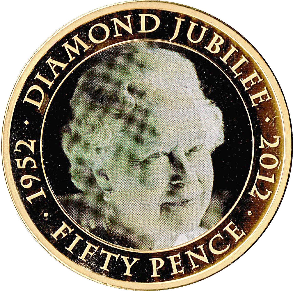Jersey 50 Pence - Elizabeth II Diamond Jubilee