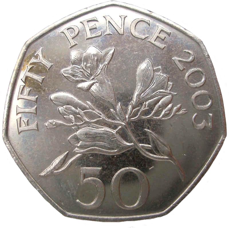 Guernsey 50 Pence - Elizabeth II 4th portrait