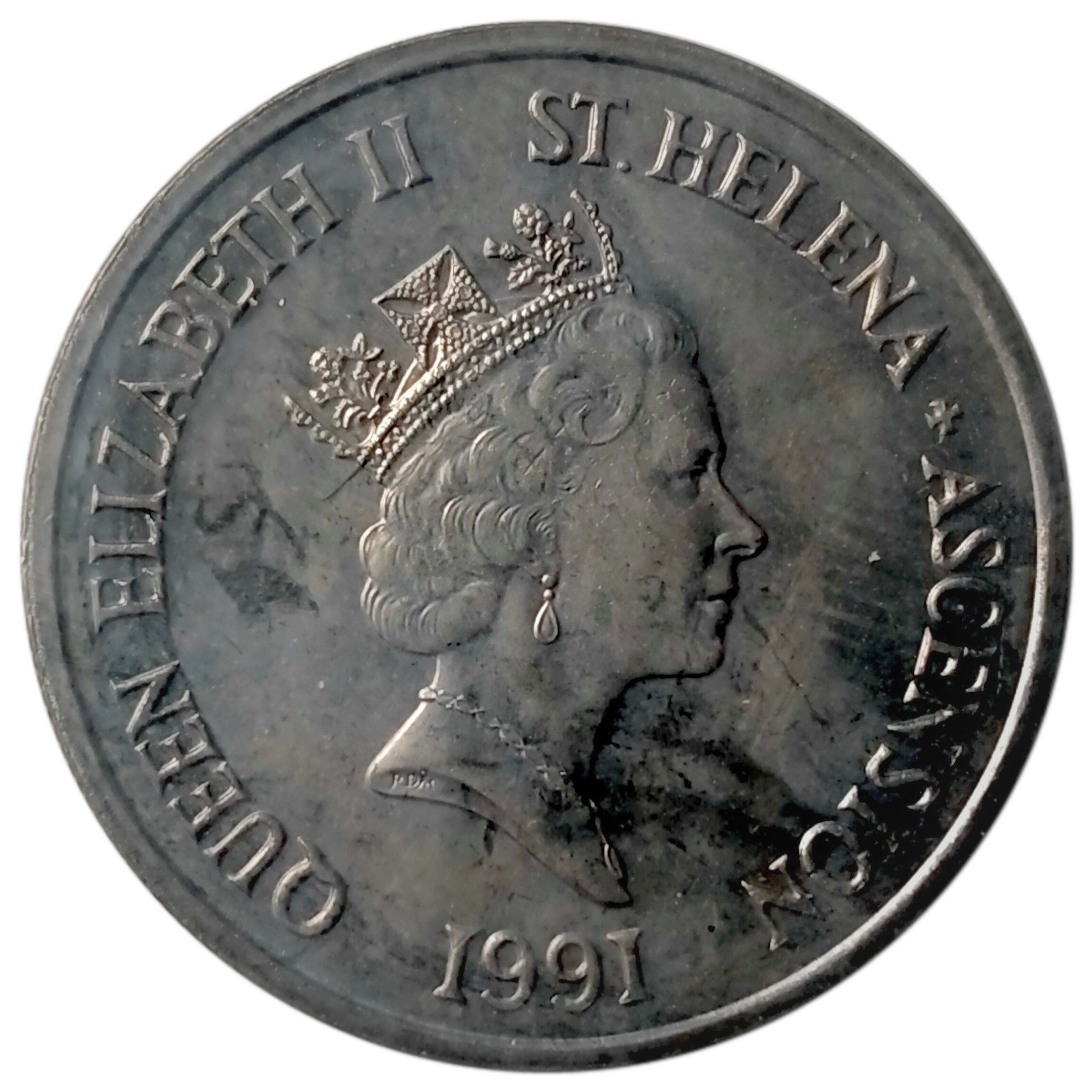 Saint Helena and Ascension 5 Pence - Elizabeth II 3rd portrait obverse