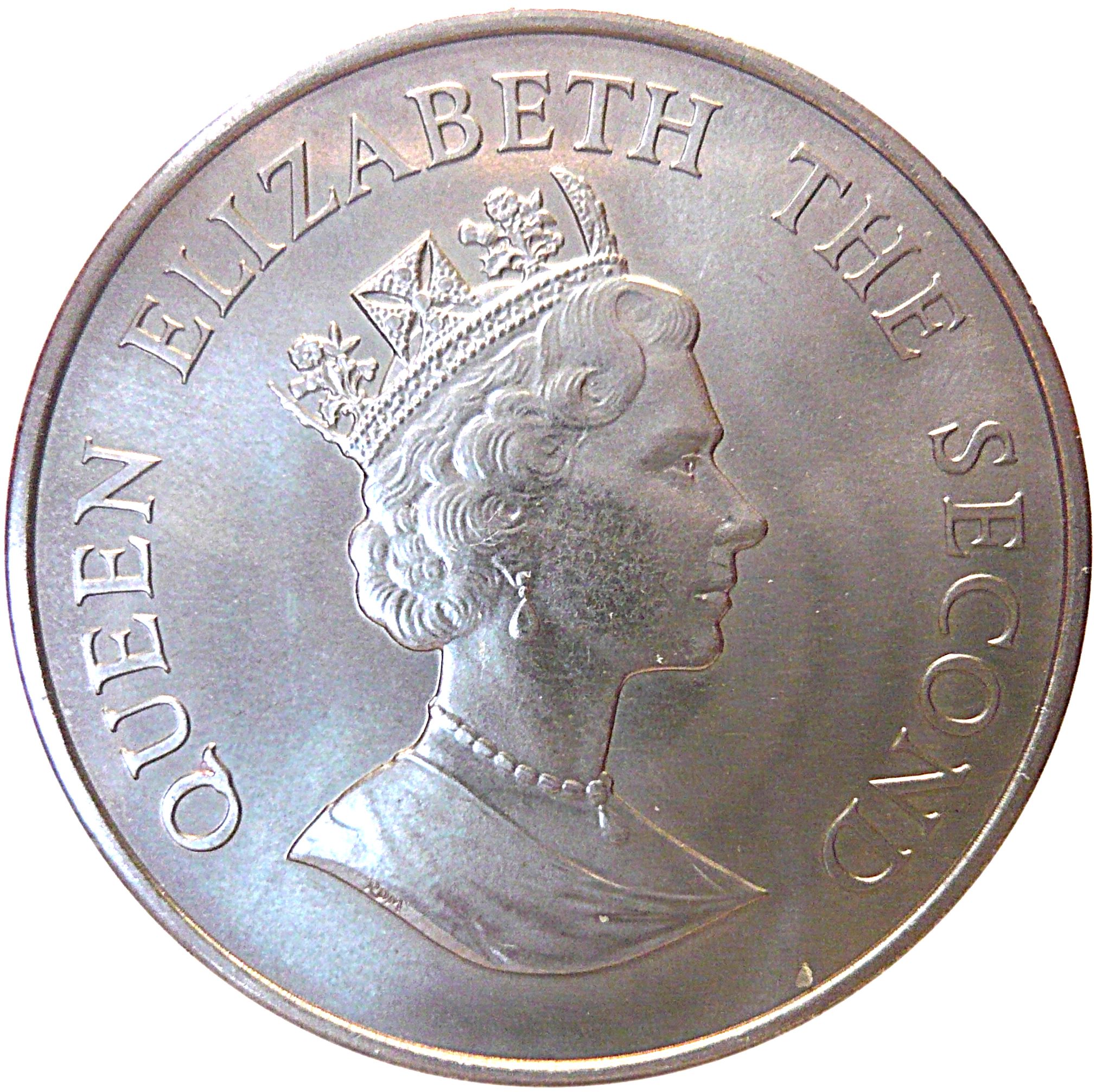 Falkland Islands 50 Pence - Elizabeth II WWF obverse