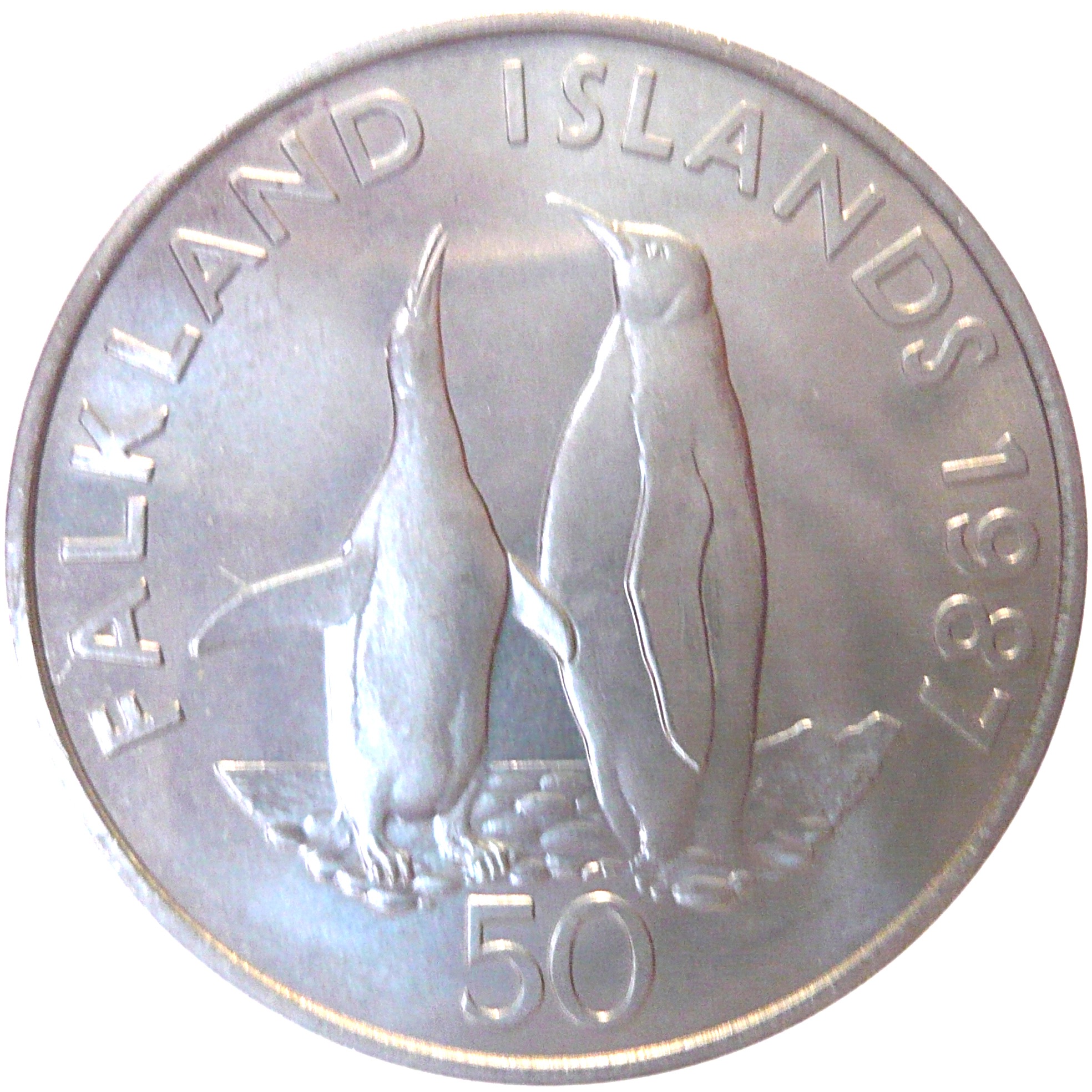 Falkland Islands 50 Pence - Elizabeth II WWF