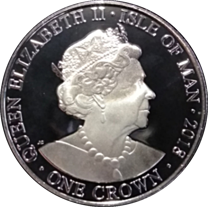 Isle of Man 1 Crown - Elizabeth II 65th anniversary of coronation obverse