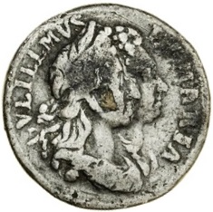 1 Farthing - William and Mary small busts obverse