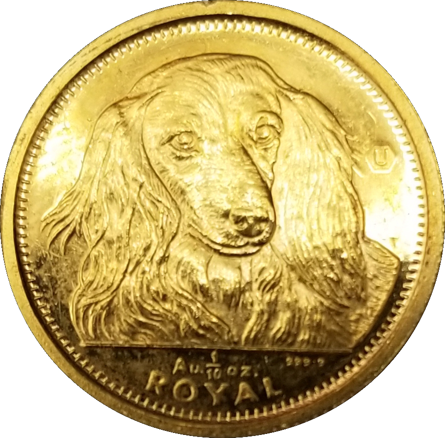 Gibraltar ⅒ Royal - Elizabeth II Long Haired Dachshund