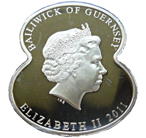 Guernsey 5 Pounds - Elizabeth II 90 Years of The Royal British Legion - Repatriation obverse