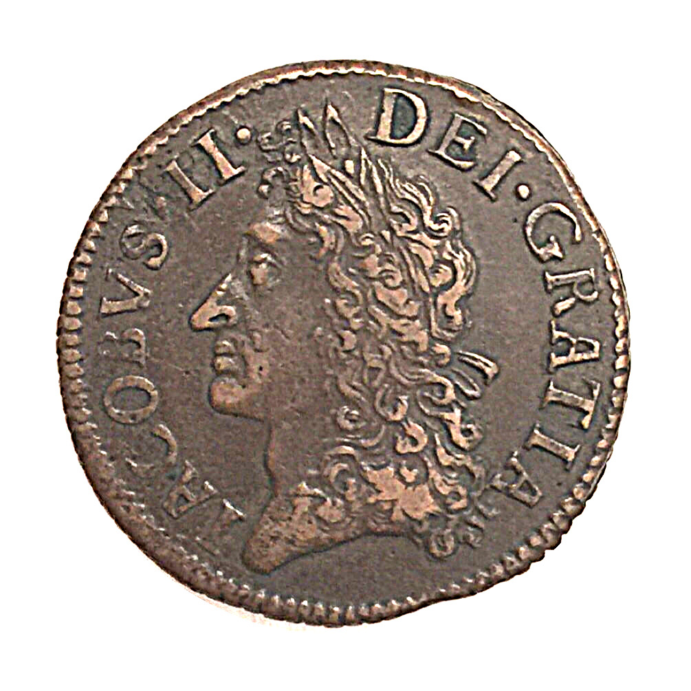 Ireland 30 Pence - James II Gun Money Small Coinage obverse