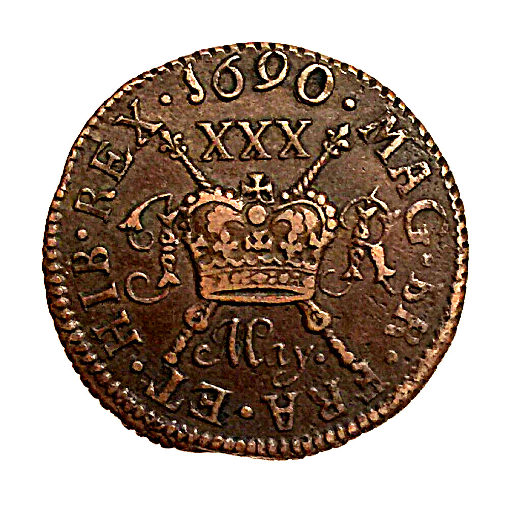 Ireland 30 Pence - James II Gun Money Small Coinage