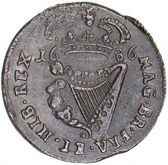 Ireland ½ Penny - James II