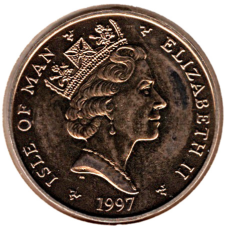 Isle of Man 5 Pounds - Elizabeth II Football obverse