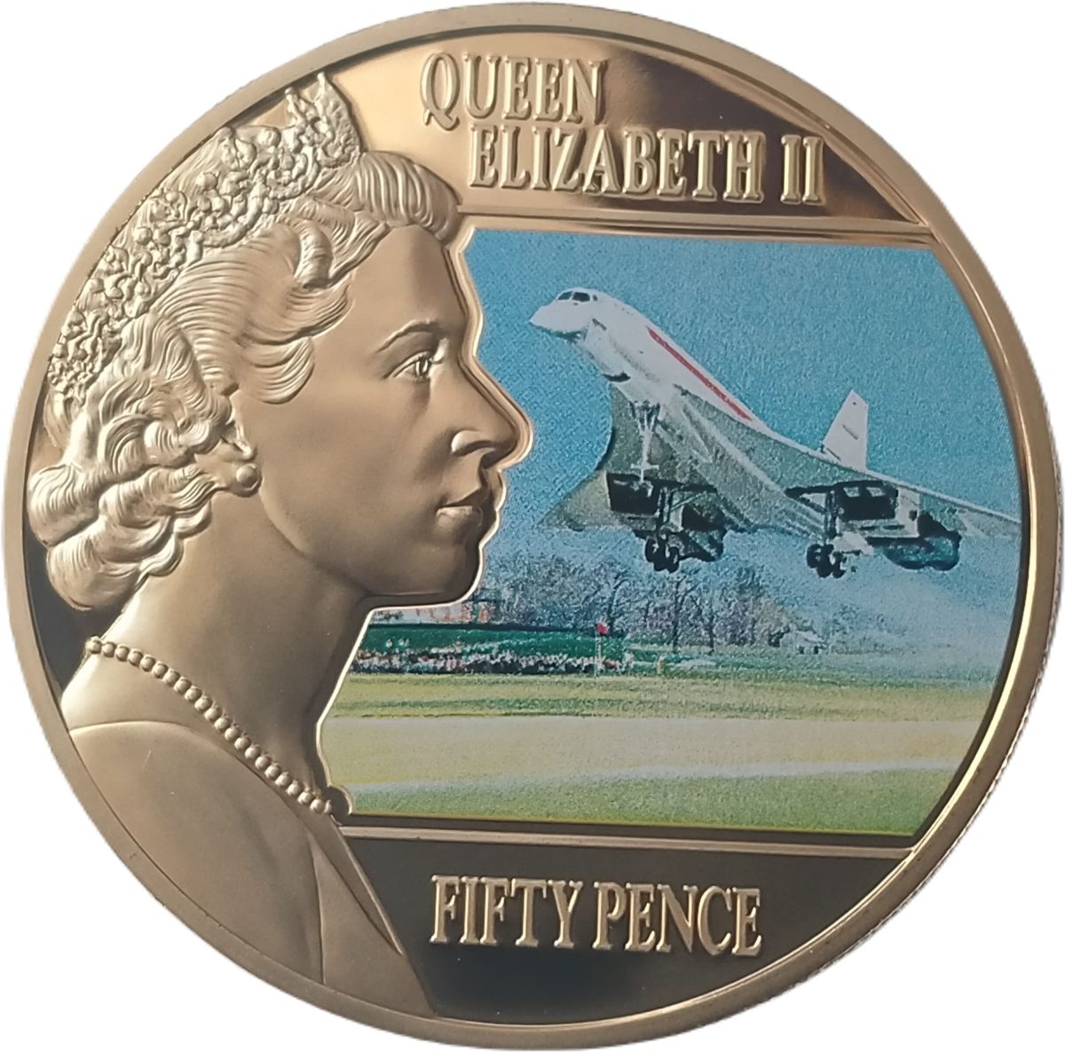Guernsey 50 Pence - Elizabeth II Concorde