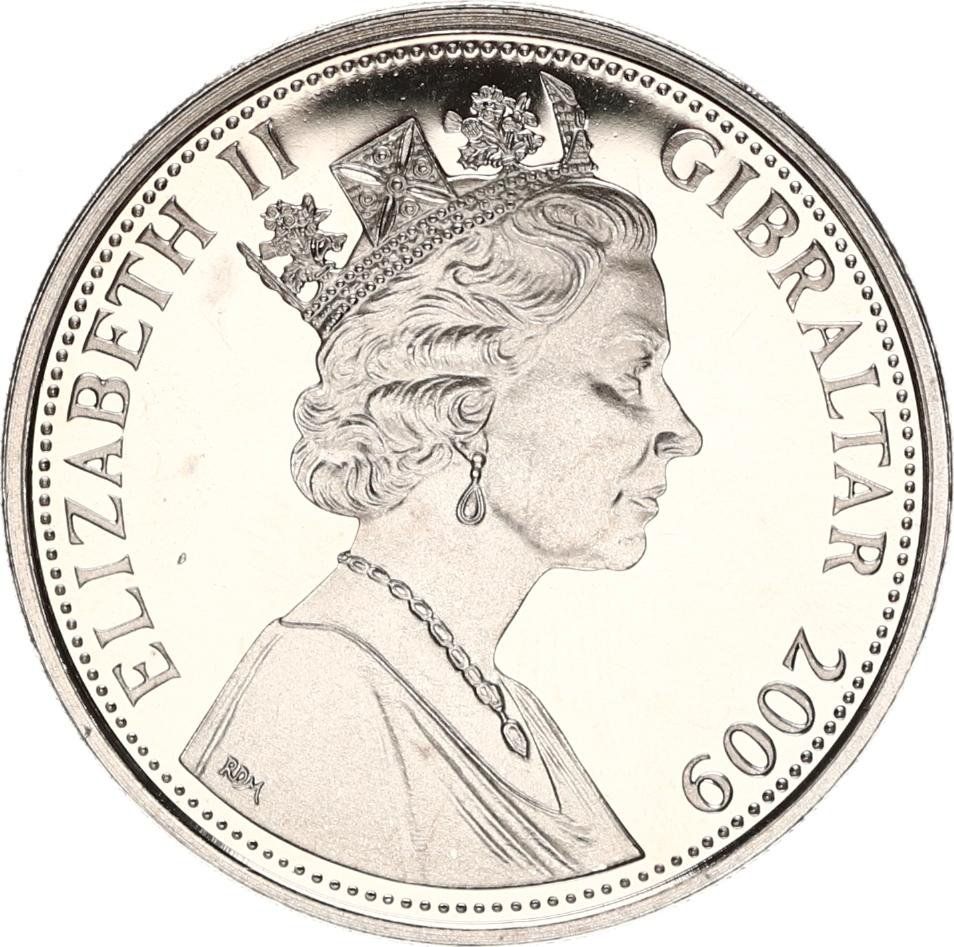 Gibraltar 1 Crown - Elizabeth II English Reformation obverse