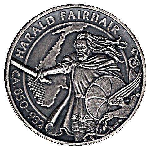 Isle of Man 1 Crown - Elizabeth II Harald Fairhair