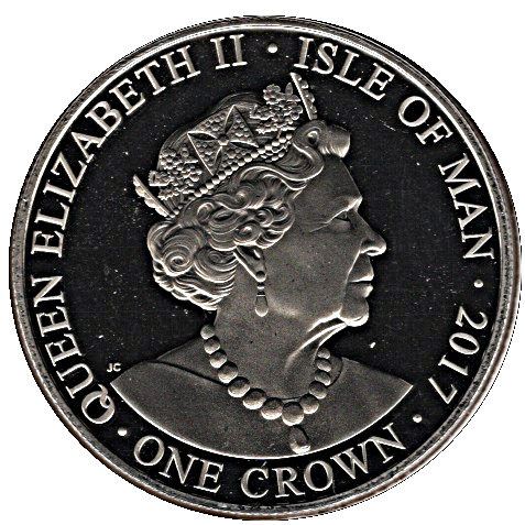 Isle of Man 1 Crown - Elizabeth II Duke of Edinburgh obverse