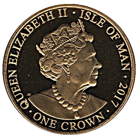 Isle of Man 1 Crown - Elizabeth II Centenary of House of Windsor obverse