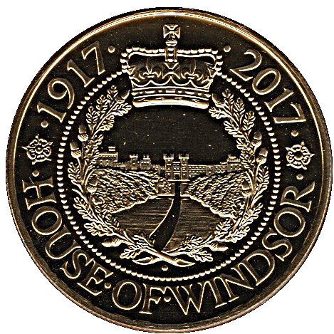 Isle of Man 1 Crown - Elizabeth II Centenary of House of Windsor