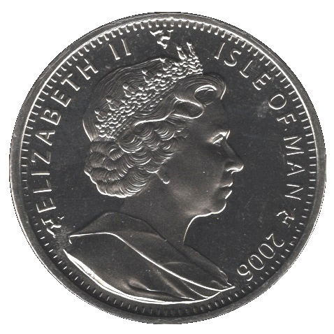 Isle of Man 1 Crown - Elizabeth II 80th Birthday of Queen Elizabeth II - Queen's Beasts obverse
