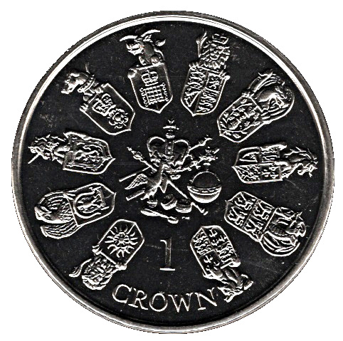 Isle of Man 1 Crown - Elizabeth II 80th Birthday of Queen Elizabeth II - Queen's Beasts