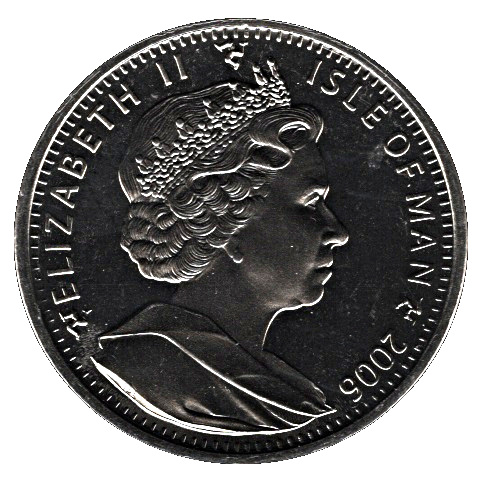 Isle of Man 1 Crown - Elizabeth II Victoria Cross - Queen Victoria obverse