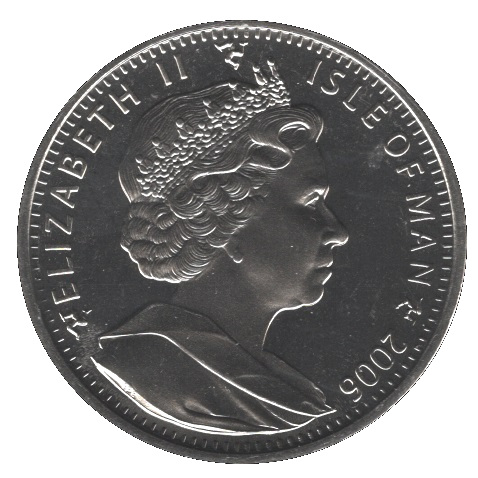 Isle of Man 1 Crown - Elizabeth II Concorde obverse