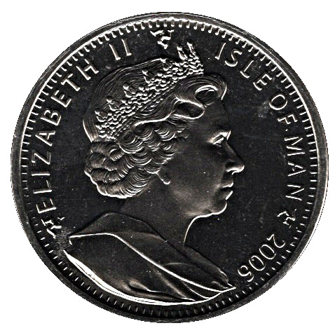 Isle of Man 1 Crown - Elizabeth II The Battle of Blenheim obverse