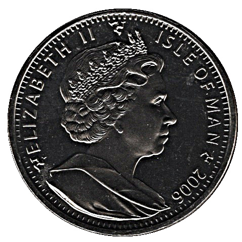 Isle of Man 1 Crown - Elizabeth II The Battle of Sedan obverse