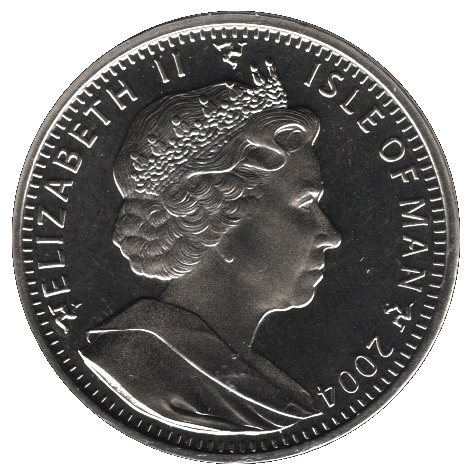 Isle of Man 1 Crown - Elizabeth II The Return of the King obverse